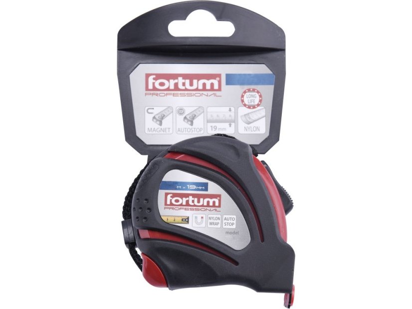 FORTUM 4780205 metr svinovací, 5m, š. pásku 19mm