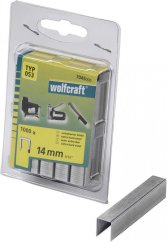 Wolfcraft široké sponky do sponkovačky výška 14 mm 1000 ks 7045000