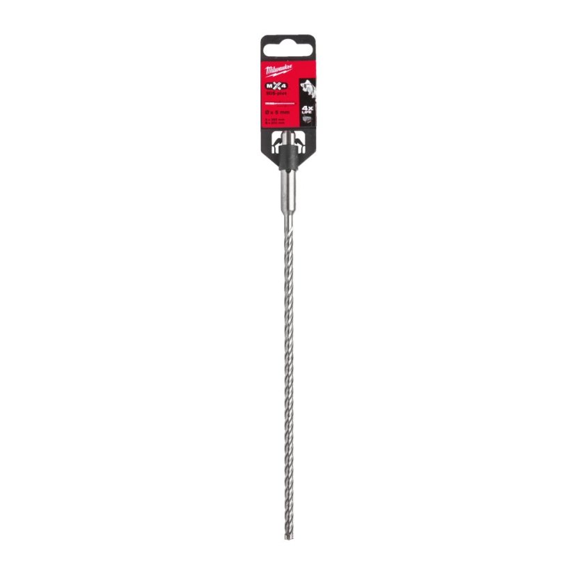 Milwaukee 6x200x260mm vrták SDS-Plus čtyřbřit MX4 4932352014