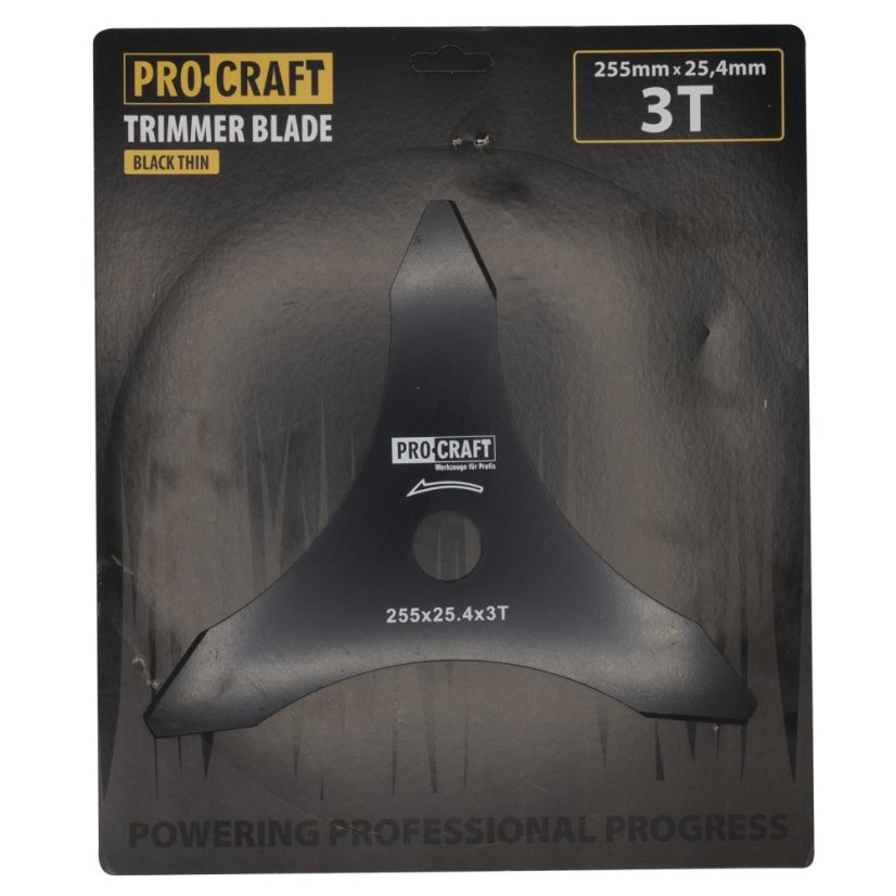 Procraft H-3T/Z nůž do křovinořezu 255x25,4mm 3Z vroubkovaný