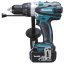 Makita DHP458RTJ aku příklepový šroubovák Li-ion 18V/5,0 Ah, systainer