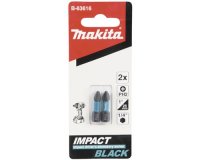 Makita B-63616 torzní bit 1/4" Impact Black PH2, 25mm 2 ks