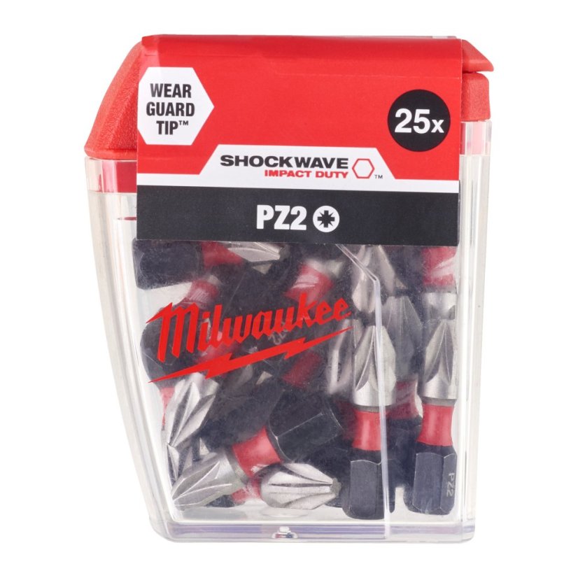 Milwaukee PZ2x25 mm šroubovací bit Shockwave Impact Duty 25ks 4932430864