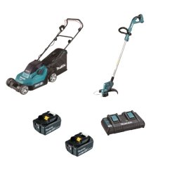 Makita DLM382+DUR193 aku set aku sekačka a aku vyžínač Li-ion 2x18V LXT 2x5Ah