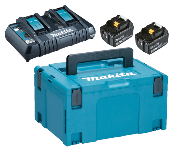 Makita 197629-2 sada 2xBL1850B + nabíječka DC18RD + systainer Makita 197629-2 sada 2xBL1850B + nabíječka DC18RD + systainer