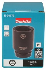 Makita E-24773 klíč nástrčný hluboký 1", čtyřhran, 46x90 mm