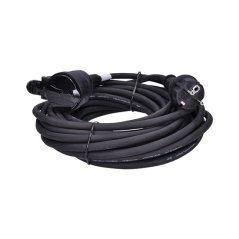 Solight PS31 prodlužovací přívod - spojka, 1 zásuvka, 10m, 3 x 1,5mm2, gumová, černá