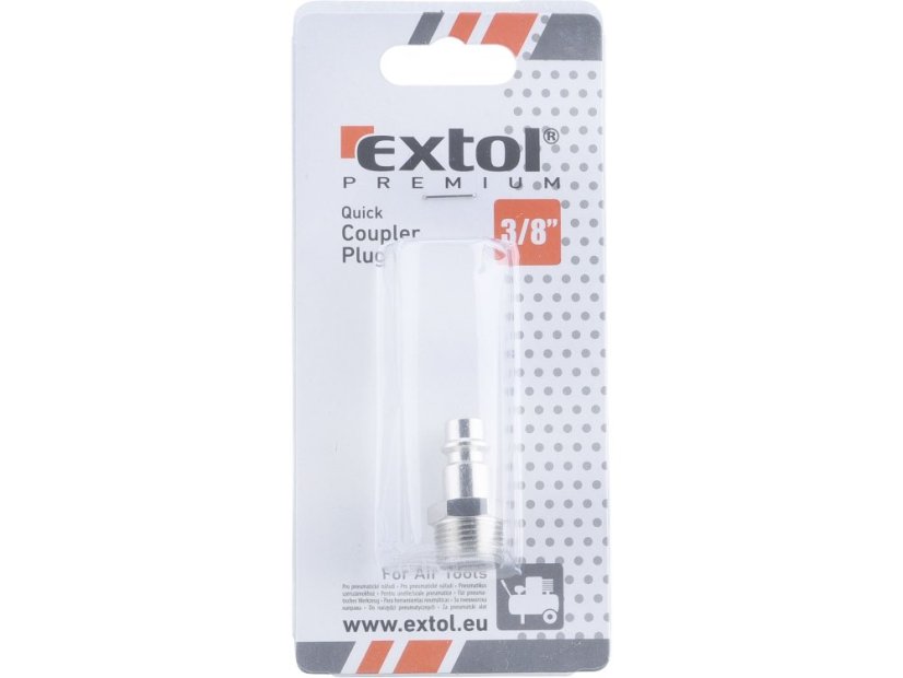 EXTOL PREMIUM 8865122 rychlospojka vzduchová vsuvka s vnějším závitem, G-3/8"