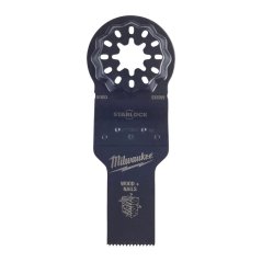 Milwaukee bimetalový nůž 20/34 mm pro ponorné řezy do dřeva s hřebíky zaručuje dlouhou životnost 48906000