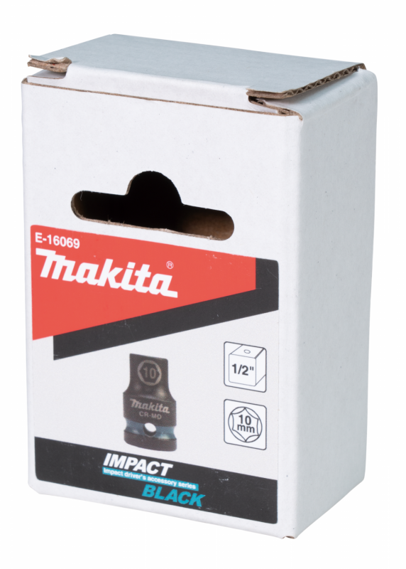 Makita E-16069 klíč nástrčný 1/2", čtyřhran, IMPACT BLACK, 10mm Makita E-16069 klíč nástrčný 1/2", čtyřhran, IMPACT BLACK, 10mm