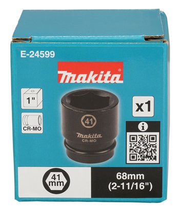 Makita E-24599 klíč nástrčný 1", čtyřhran, 41x68 mm