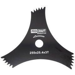 Procraft H-3T/D nůž do křovinořezu 255x25.4mm 3Z DRAGON
