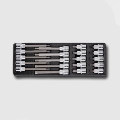 HONITON Sada zástrčných hlavic TORX 1/2" 20 dílů, plastové plato