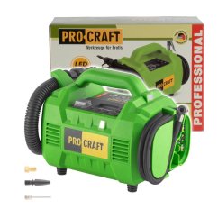 Procraft LK30 bb aku kompresor s ofukováním 20 V bez aku