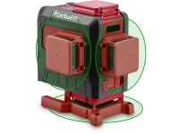 FORTUM 4780216 laser zelený 3D liniový, křížový samonivelační