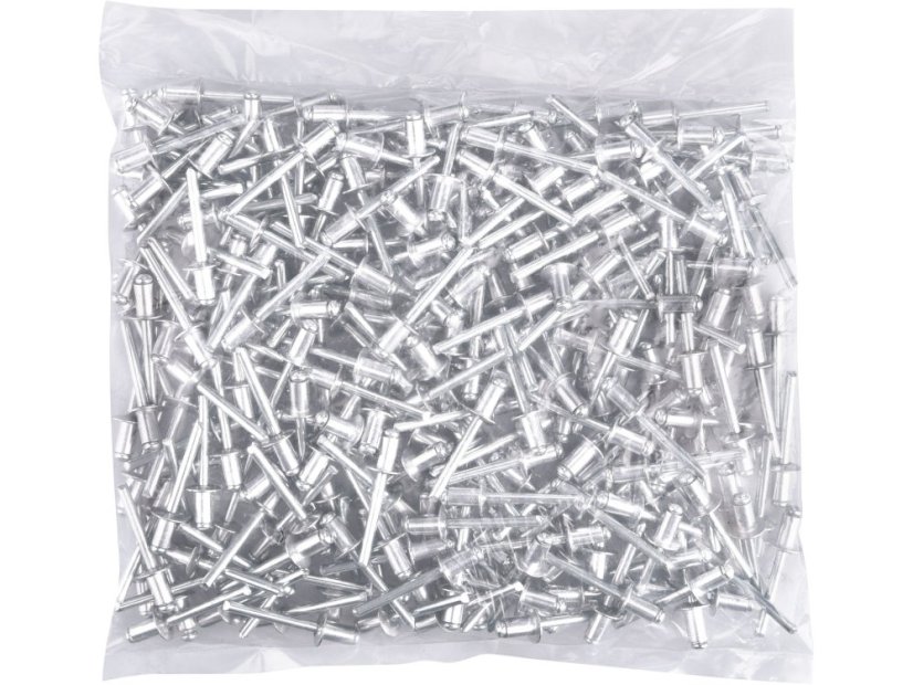 EXTOL PREMIUM 8813873 nýty trhací hliníkové sada 250ks, O 6,4x9,6mm plochá hlava
