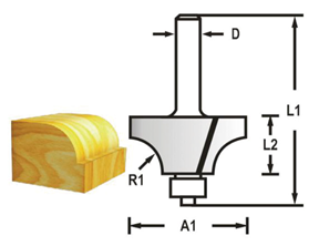 Makita D-48452 zaoblovací fréza s ložiskem stopka 6 mm,20,3x10x51 mm Makita D-48452 zaoblovací fréza s ložiskem stopka 6 mm,20,3x10x51 mm