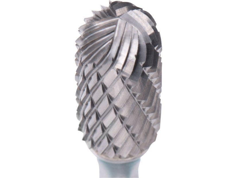 EXTOL INDUSTRIAL 8703725 fréza karbidová, válcová s kulovým čelem, pr.12x25mm/stopka 6mm,sek střední (double-cut)