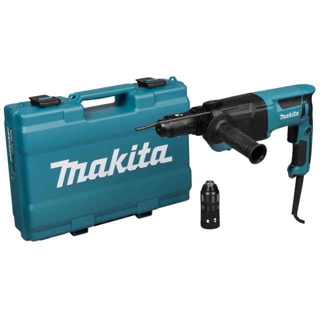 Makita HR2670FT kombinované kladivo SDS-Plus s výměnným sklíčidlem 3J,800W