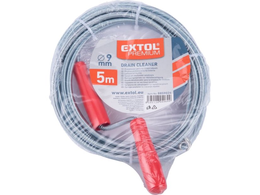 EXTOL PREMIUM 8859024 pero protahovací na čištění odpadů, 5m x O 9mm