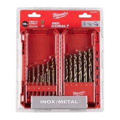 Milwaukee sada sada vrtáků do kovu HSS-Co RED COBALT 19 ks 4932493867