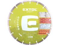 EXTOL CRAFT 108815 kotouč diamantový řezný segmentový - suché řezání, O 230x22,2x2,8mm