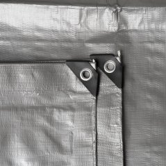 Procraft ST3x6 plachta 200g/m2 nepromokavá s oky 3x6 m stříbrná