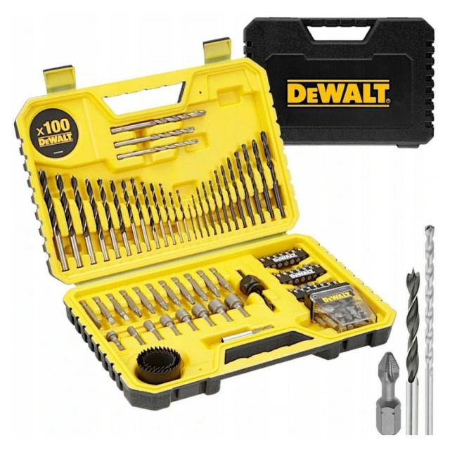 Dewalt DT71563 sada vrtáků a bitů v kufru 100 ks