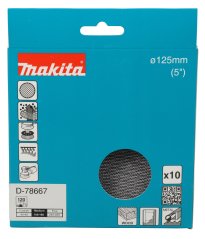 Makita D-78667 brusný papír síťka 125mm A120 10ks