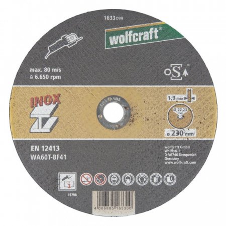 Wolfcraft řezací kotouč pro jemné řezání pr. 230 mm 1633099