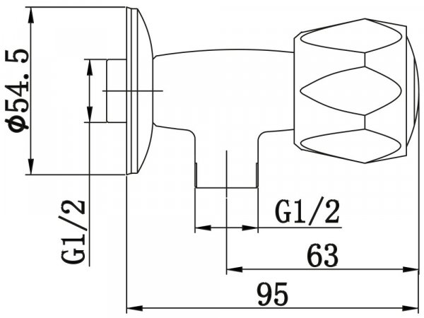 BALLETTO 85046 ventil, 1/2", keramický ventil, chrom