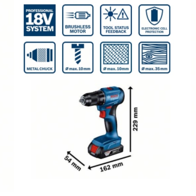 Bosch GSR 185-LI aku vrtací šroubovák 18V 1x4.0Ah