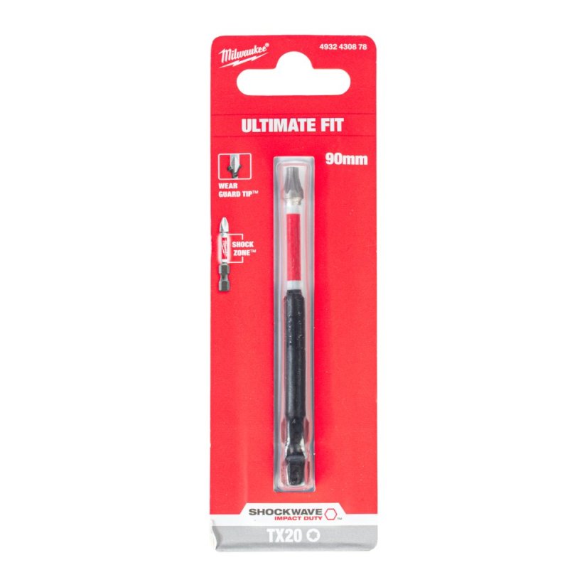 Milwaukee TX20 x 90 mm šroubovací bit Shockwave 4932430878