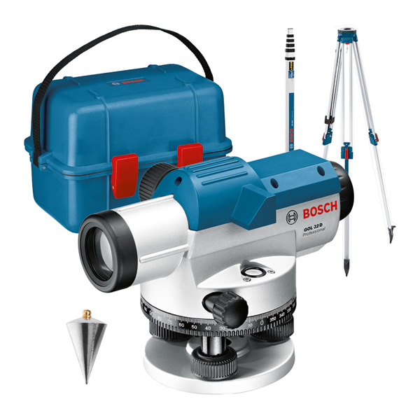 Bosch GOL 32 D optický nivelační přístroj + stativ BT 160 + lať GR 500 0601068502
