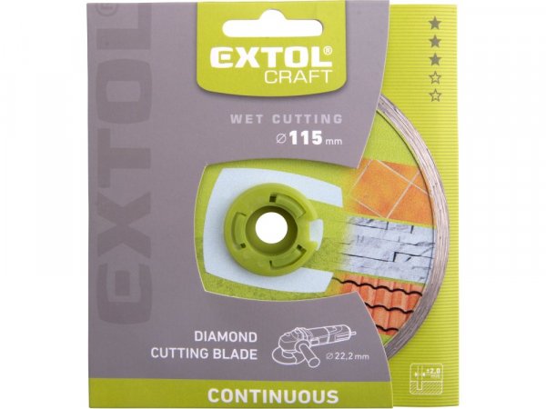 EXTOL CRAFT 108831 kotouč diamantový řezný celoobvodový - mokré řezání, O 115x22,2x2mm