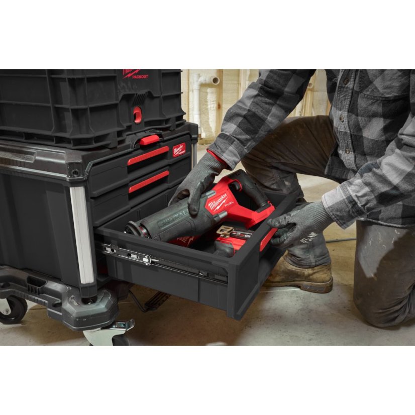 Milwaukee PACKOUT™ box na nářadí se 4 zásuvkami - Packout 2 + 1 Drawer Tool Box 4932493190