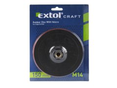 EXTOL CRAFT 108575 nosič brusných výseků - M14, suchý zip, O 150mm