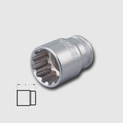 HONITON H2212 hlavice nástrčná 1/4" nástrčná 12-tihranná Honidriver 12mm