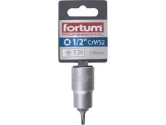 FORTUM 4700720 hlavice zástrčná 1/2" hrot TORX, T20, L 55mm