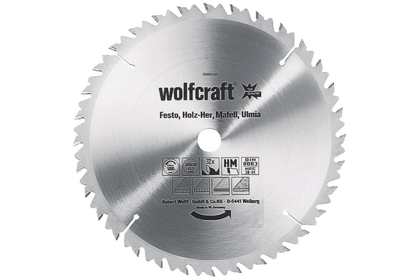 Wolfcraft pilový kotouč pro cirkulárky středně hrubé řezy, pr. 250x30 Z24 6660000