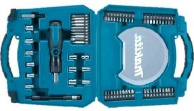 Makita D-42020 sada bitů a 1/4" hlavic se šroubovákem 65 dílná