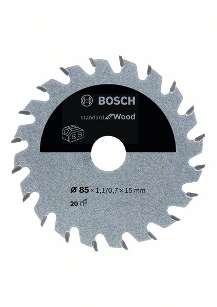 Bosch 2608837666 pilový kotouč Standard for Wood 85x15x1,1/0,7, T20