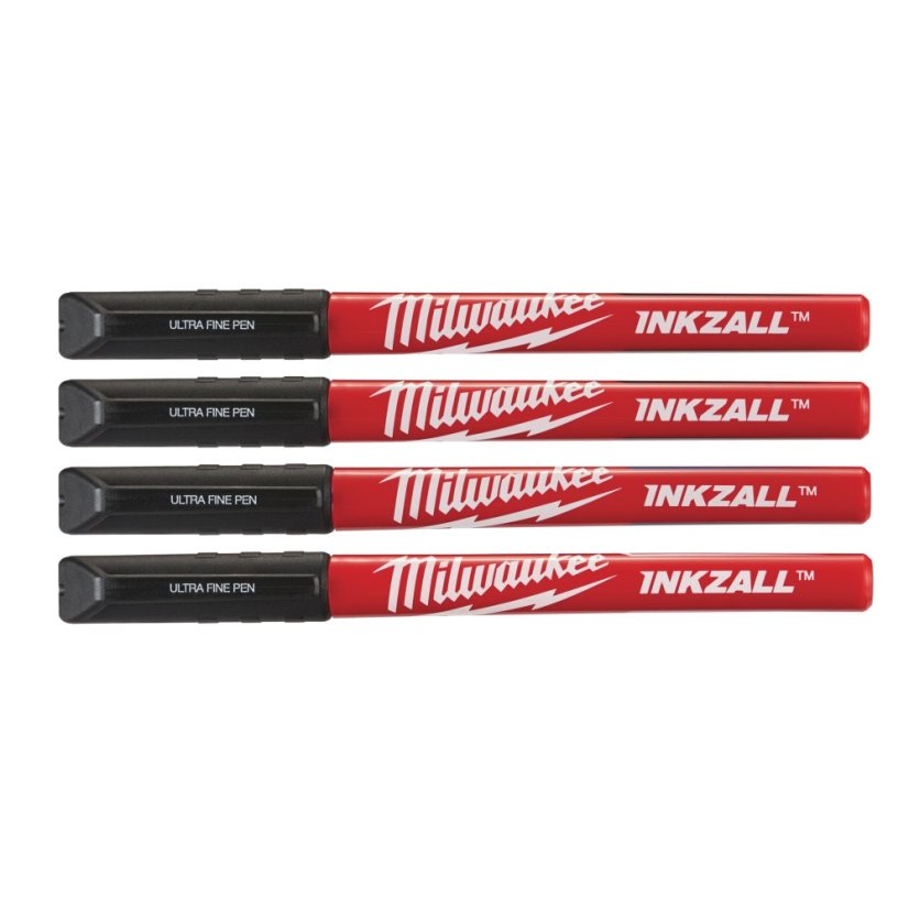 Milwaukee  značkovač jemný INKZALL černý 4 ks 48223164