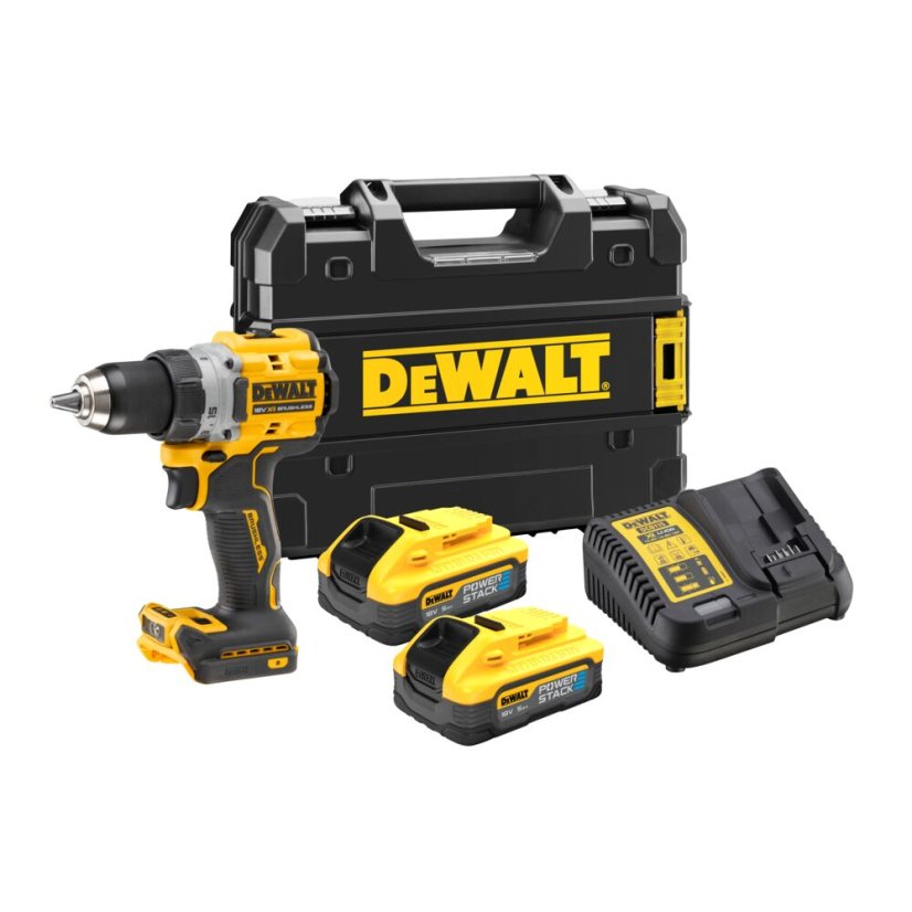 DeWalt DCD800H2T-QW 18 V XR vrtačka + 2x aku POWERSTACK 5,0 Ah