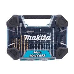 Makita E-22573 sada vrtáků a příslušenství 38 ks v plastovém kufru =old D-36980