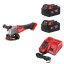 Milwaukee ELVINSET24 M18 FSAG125X aku úhlová bruska + 2x 5Ah M18B5