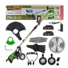 Procraft PTA-25-2B aku vyžínač 150mm 20V 2x1,5 Ah