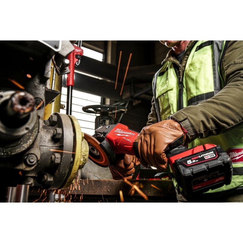 Milwaukee M18 FUEL™ FSAGV125XPDB-0X 125 mm úhlová bruska s kolébkovým spínačem 4933478437