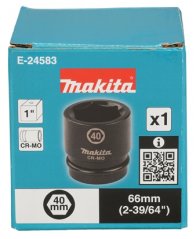 Makita E-24583 klíč nástrčný 1", čtyřhran, 40x66 mm