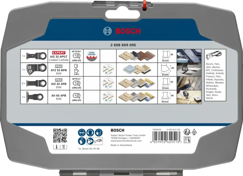 Bosch 2608669095 sada pro elektrikáře a sádrokartonáře - 5ks